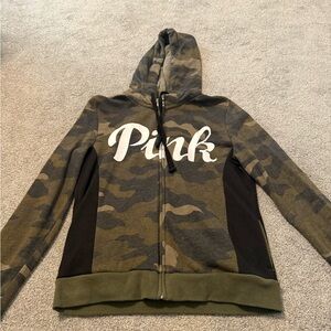 Victorias Secret PINK camo zip up